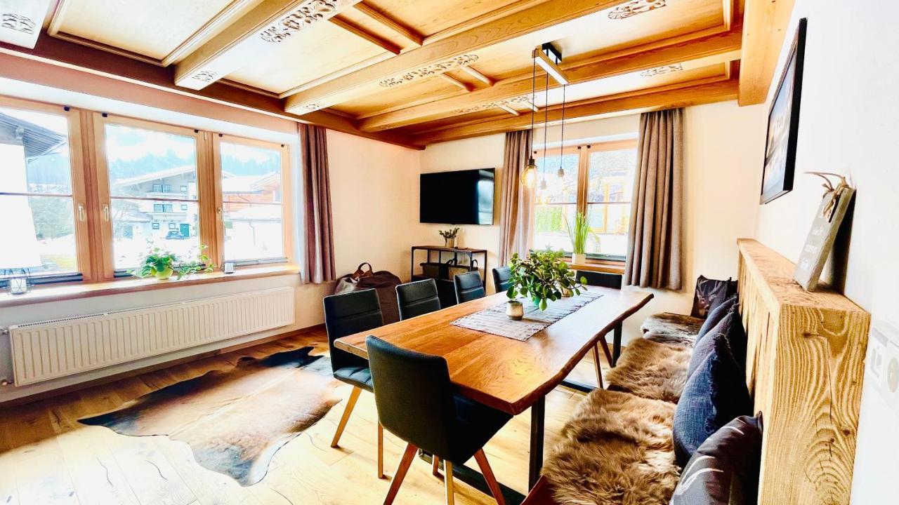 Family Chalet Hoamat Leben - Luxus Appartements Leogang Exterior foto